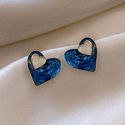 Couture Blue Love Earrings