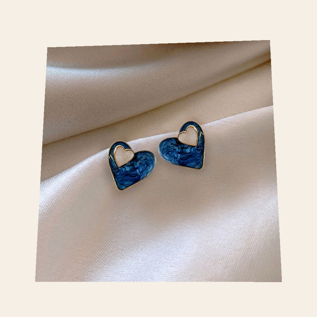 Couture Blue Love Earrings