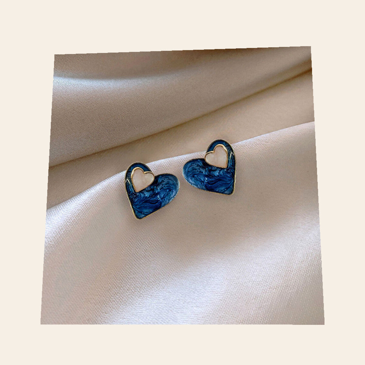 Couture Blue Love Earrings