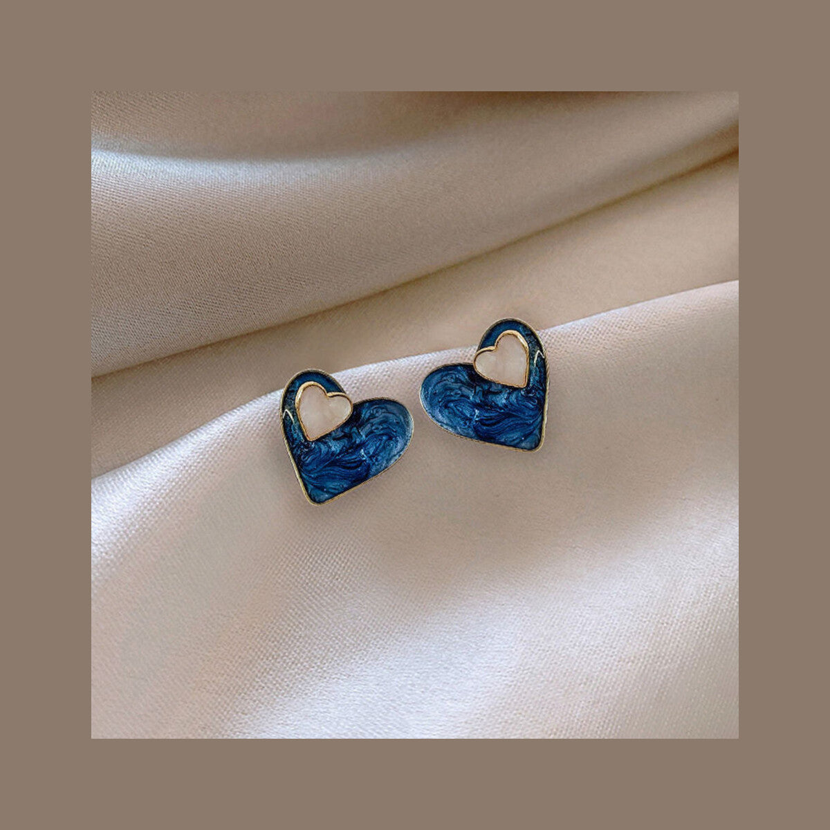 Couture Blue Love Earrings