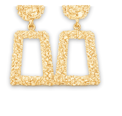 Architectural Retro Drop Earrings