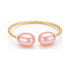 Freshwater Pearl Copper Geometric Ring