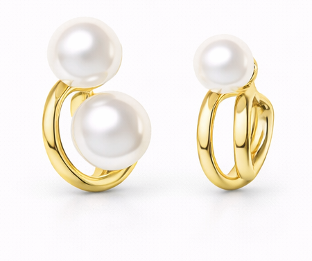 Large Small Pearl Earrings