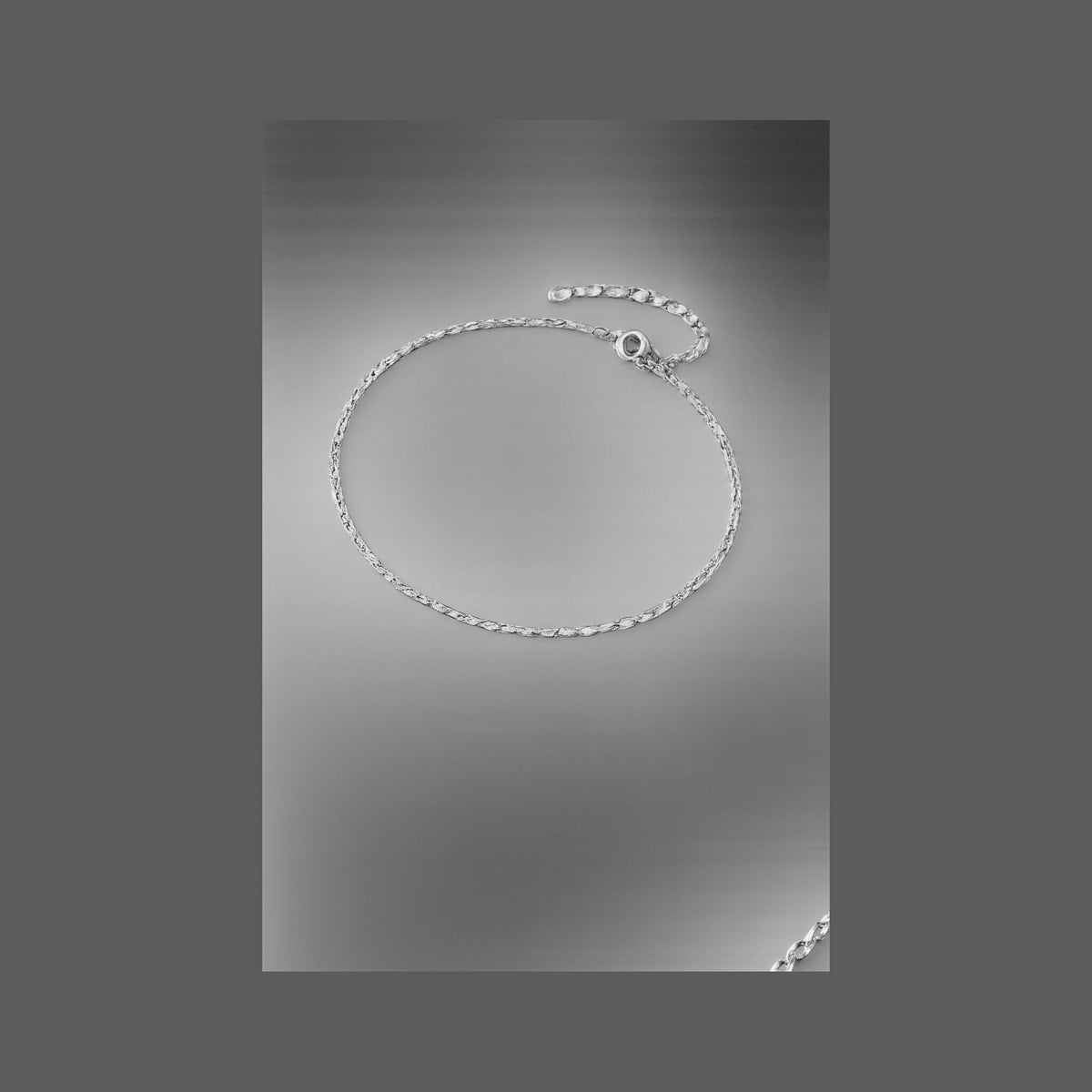 Moissanite Rhodium Heart Bracelet