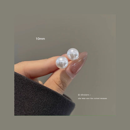 Pearl Stud Earrings 10mm
