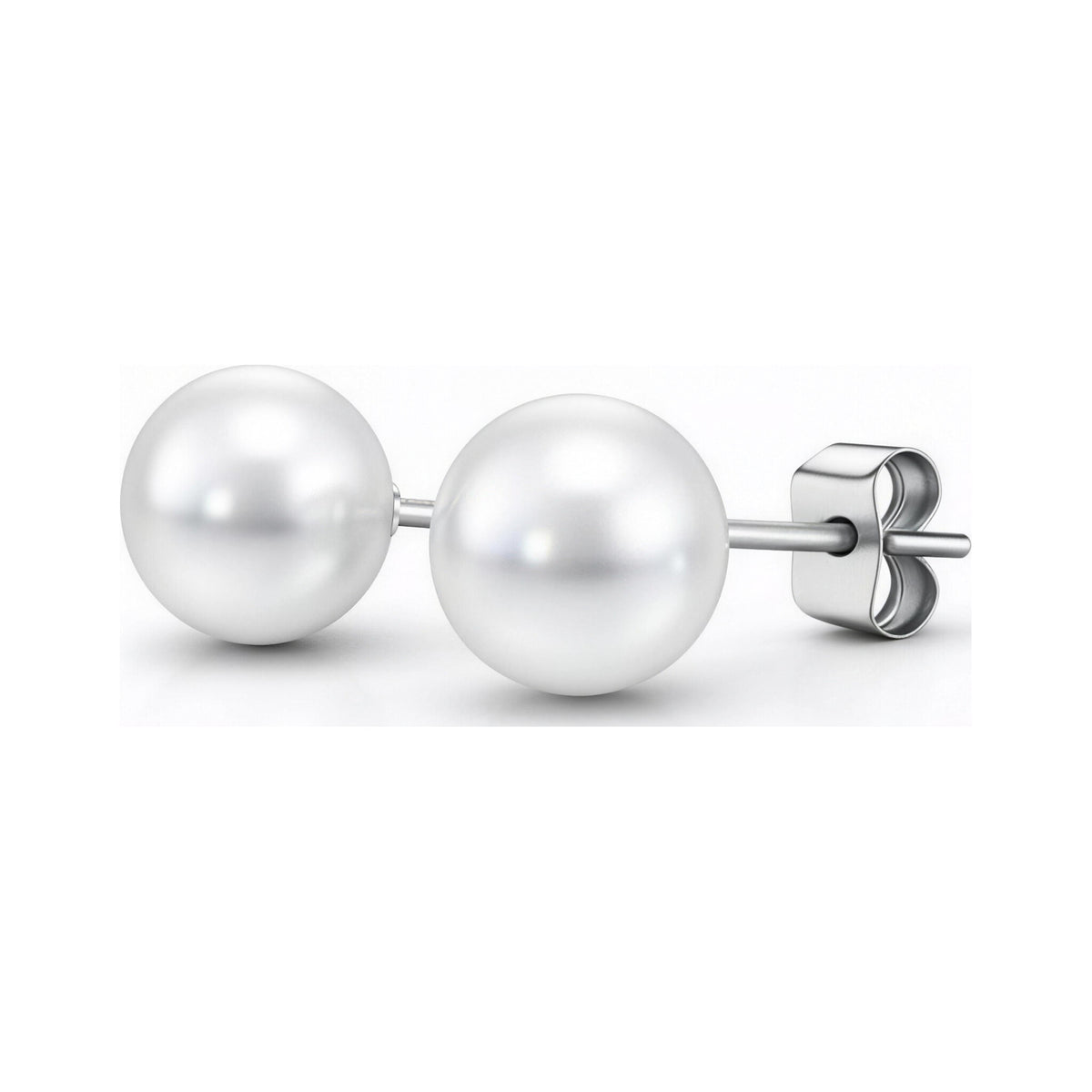 Pearl Stud Earrings 10mm