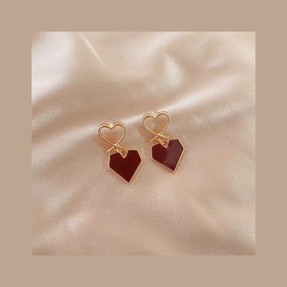 Wine Red Pearl Drops