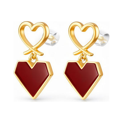 Wine Red Pearl Drops