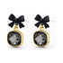 Pearl Alloy Bow Earrings – Bow Halo