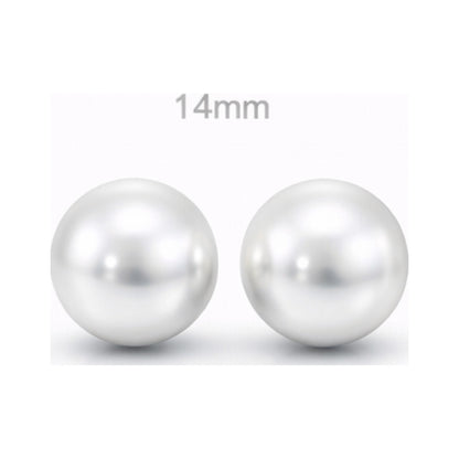 Pearl Stud Earrings 14mm