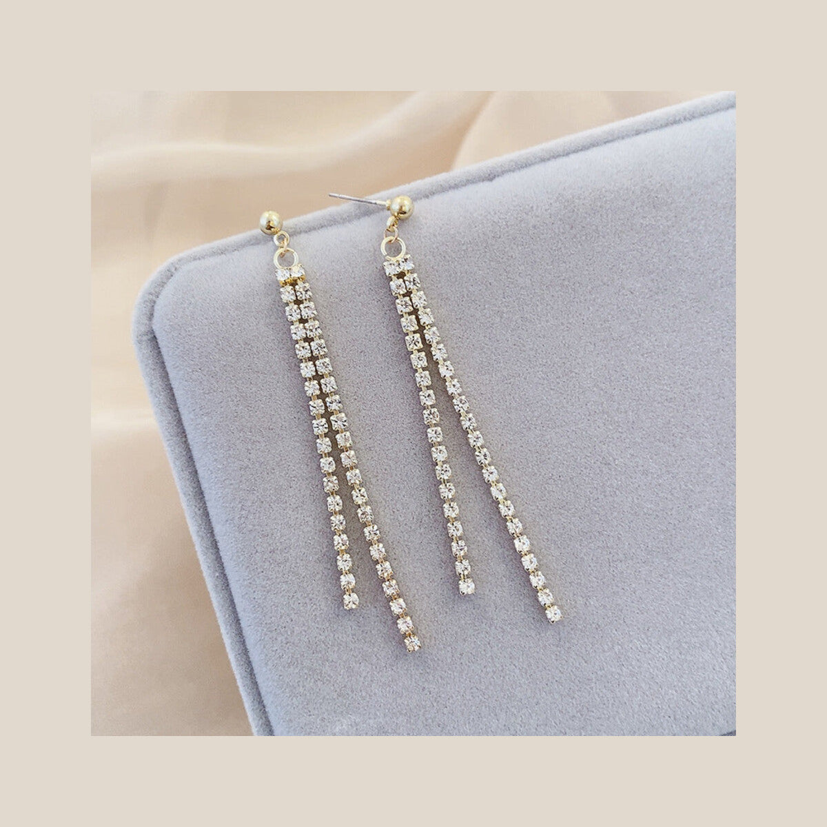 Couture Chain Drop Earrings