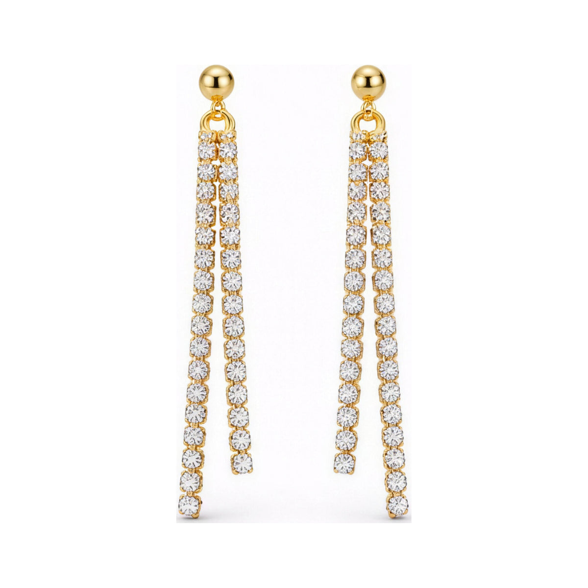 Couture Chain Drop Earrings