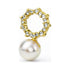 Rhinestone Pearl Bow Drops