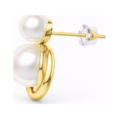 Large Small Pearl Earrings