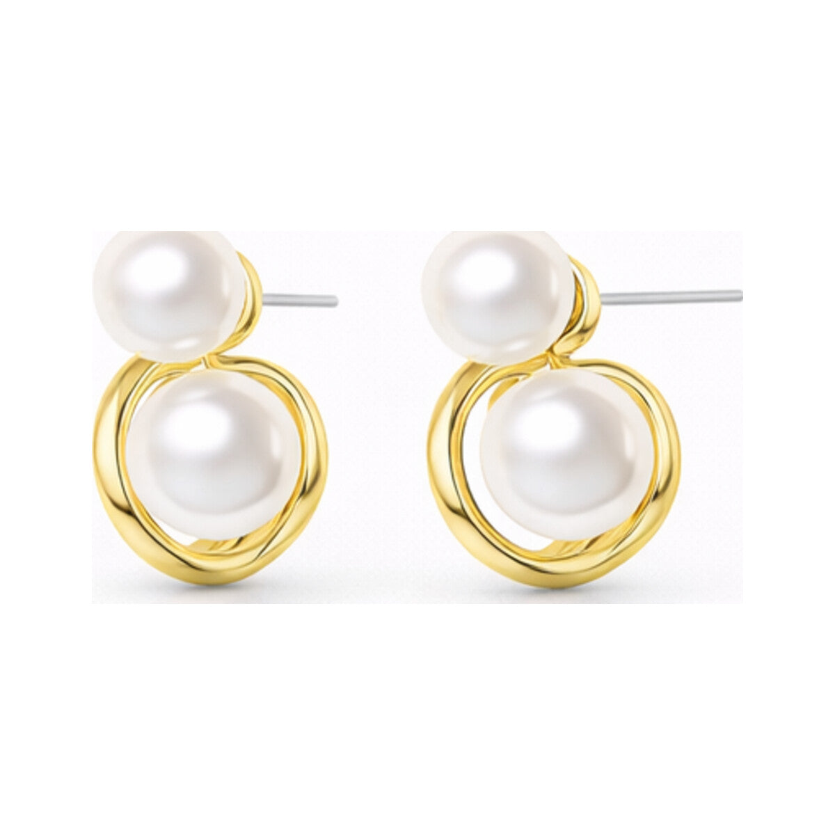 Large Small Pearl Earrings