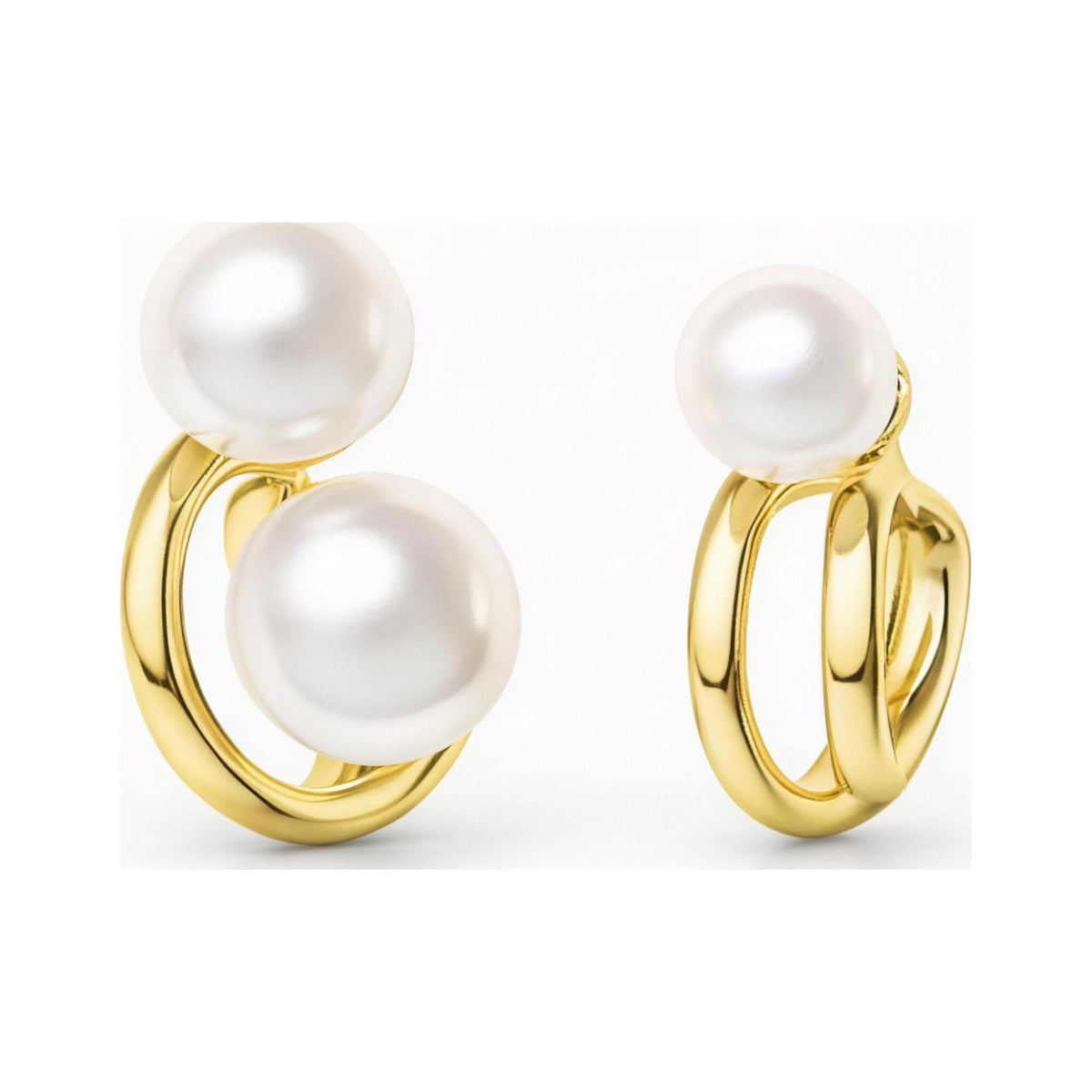Large Small Pearl Earrings