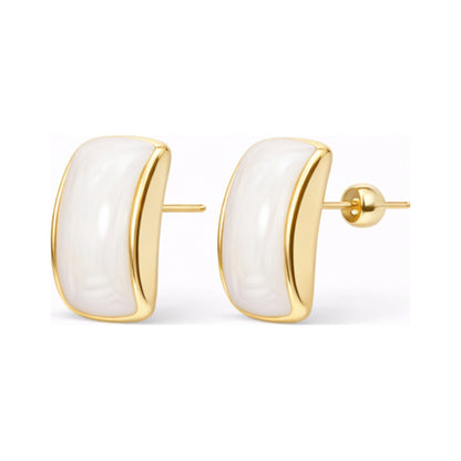 Arched Beige Bow Drops