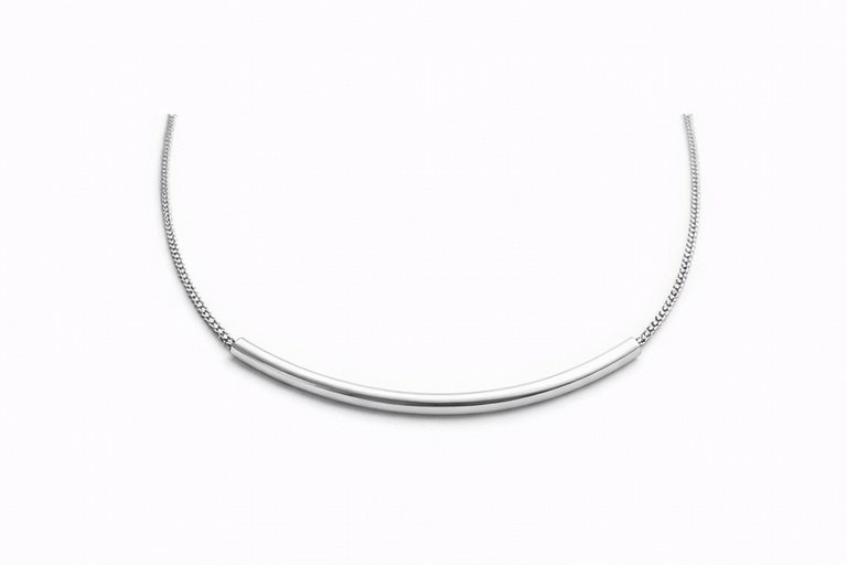 S925 Sterling Silver Round Tube Bracelet