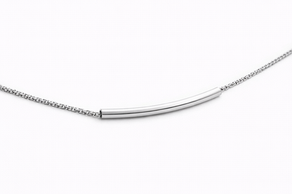 S925 Sterling Silver Round Tube Bracelet