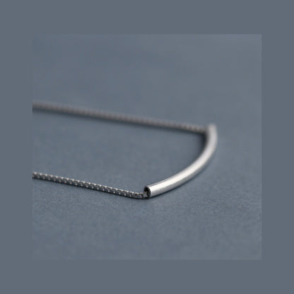 S925 Sterling Silver Round Tube Bracelet