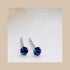Blue Silver Studs 2.5mm S925 Earrings