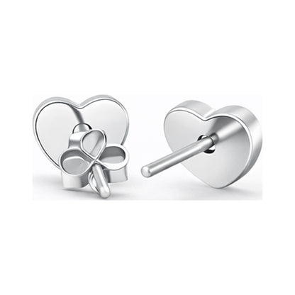 S925 Sterling Silver Love Geometric Stud Earrings