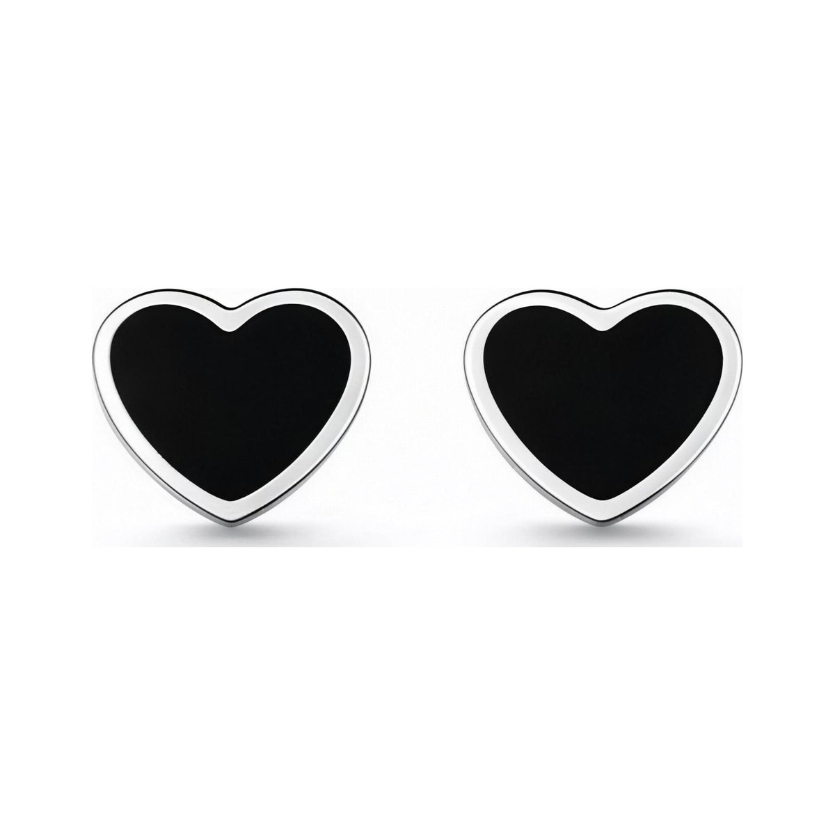 S925 Sterling Silver Love Geometric Stud Earrings