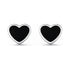 S925 Sterling Silver Love Geometric Stud Earrings