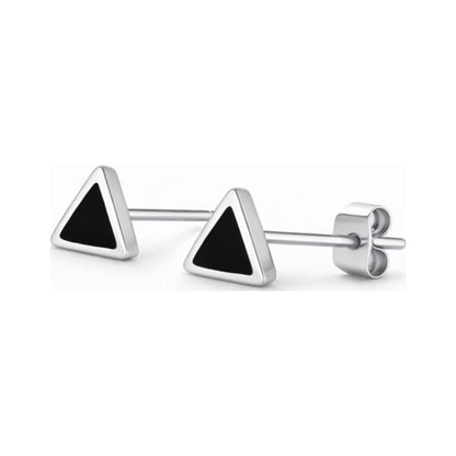 S925 Sterling Silver Triangle Geometric Stud Earrings