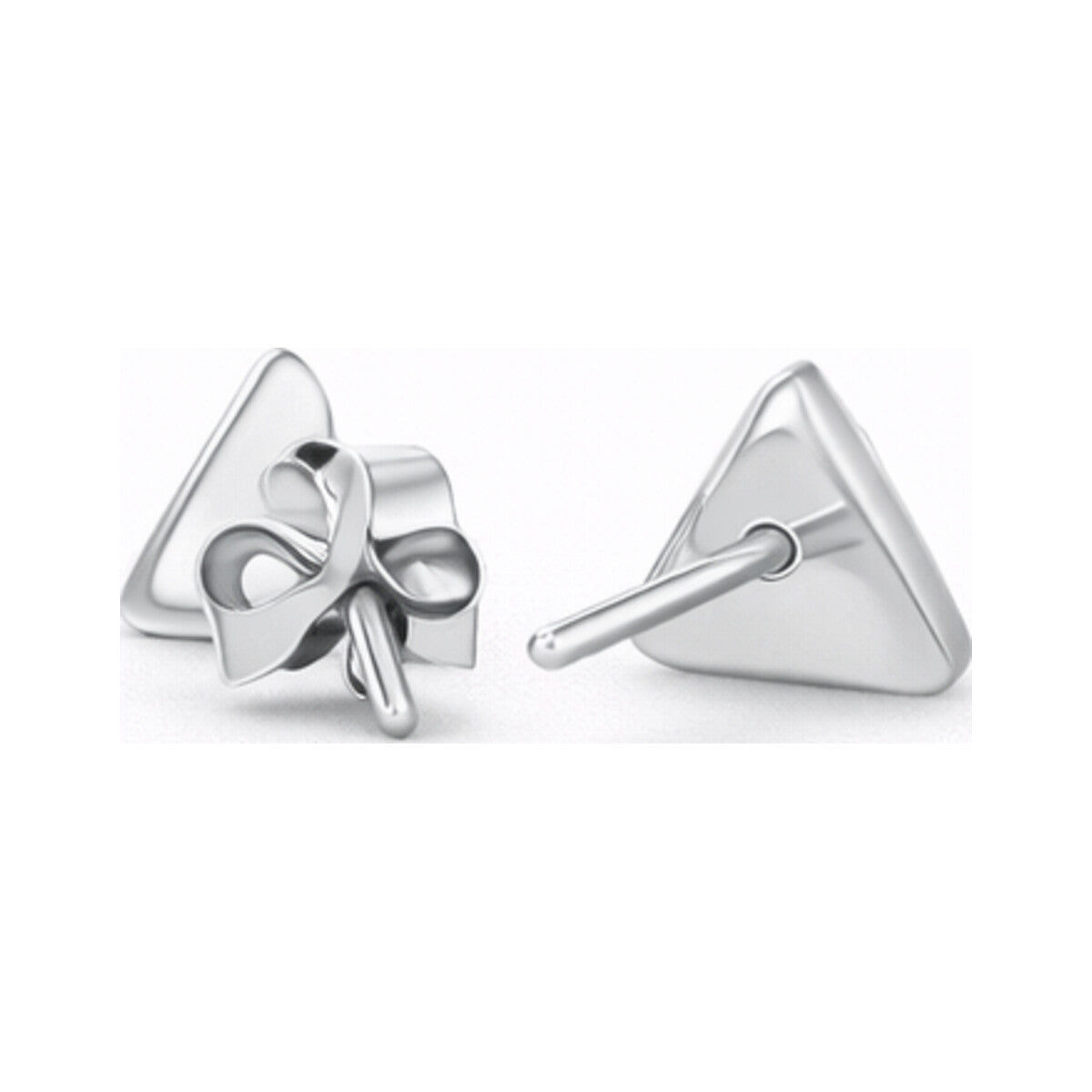 S925 Sterling Silver Triangle Geometric Stud Earrings