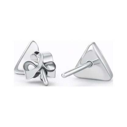 S925 Sterling Silver Triangle Geometric Stud Earrings