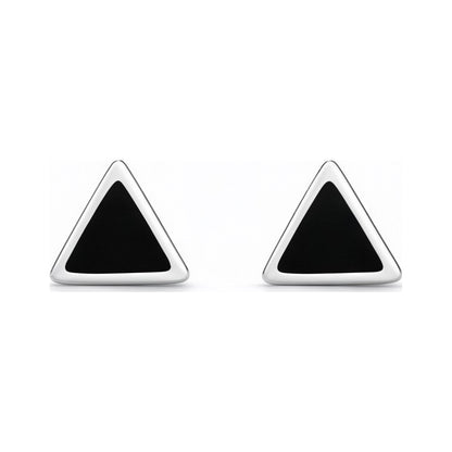 S925 Sterling Silver Triangle Geometric Stud Earrings