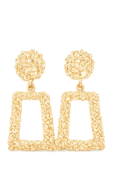 Architectural Retro Drop Earrings