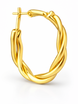 Twist Pearl Bow Drops