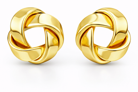 Twisted Triangle Bow Drops