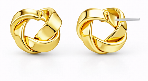 Twisted Triangle Bow Drops