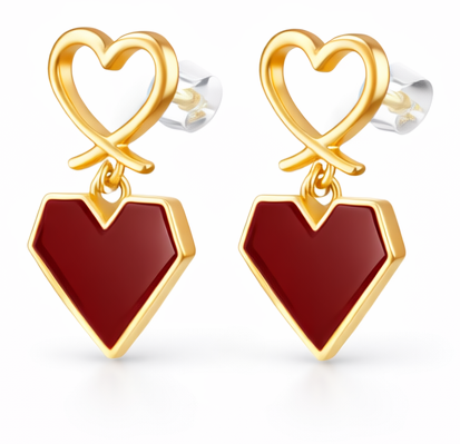 Wine Red Pearl Drops