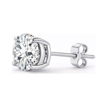 Zircon S925 Sterling Silver Heart Star Stud Earrings – Star Heart