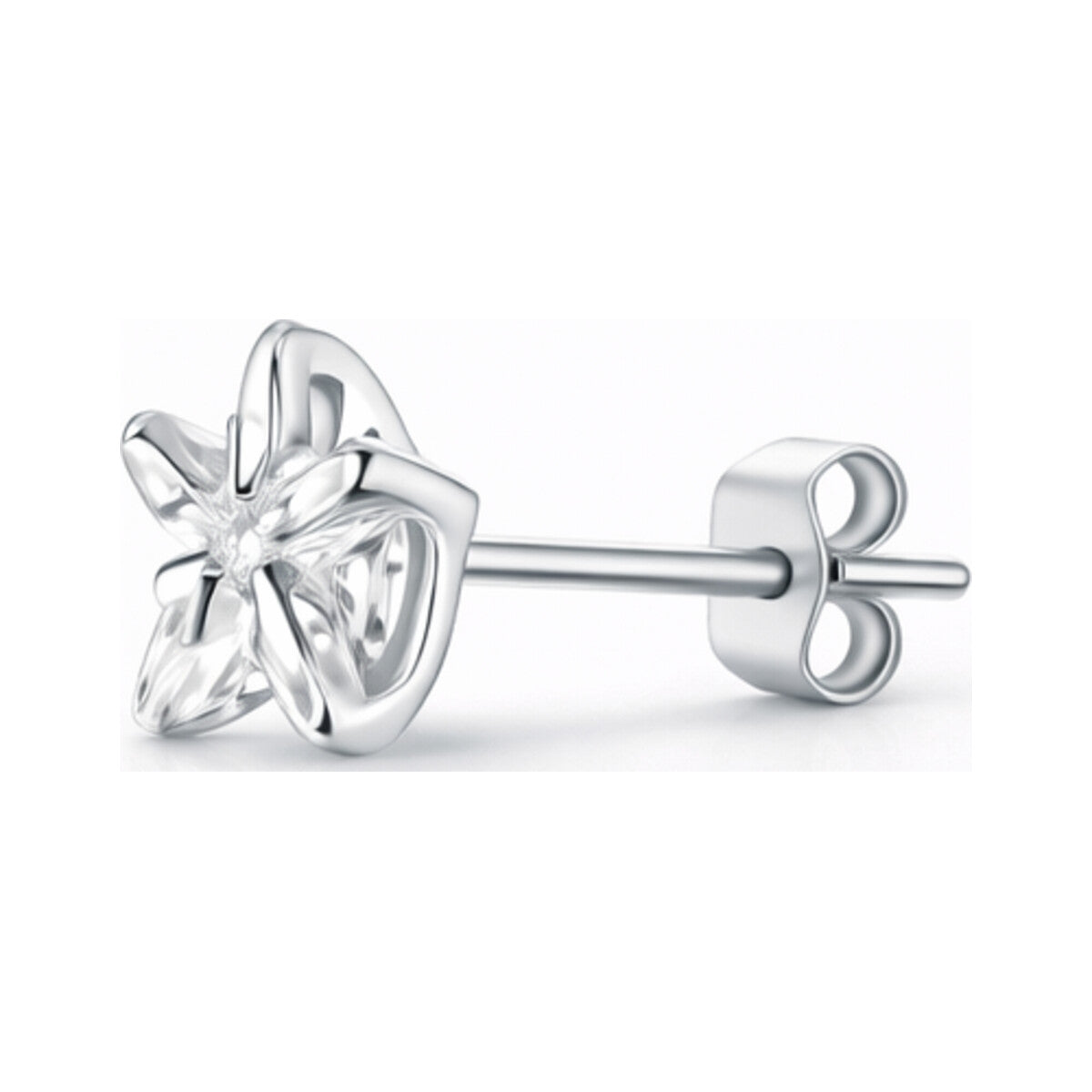 Celestial Zircon Sterling 4mm Star Sparkle Studs