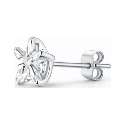 Celestial Zircon Sterling 4mm Star Sparkle Studs