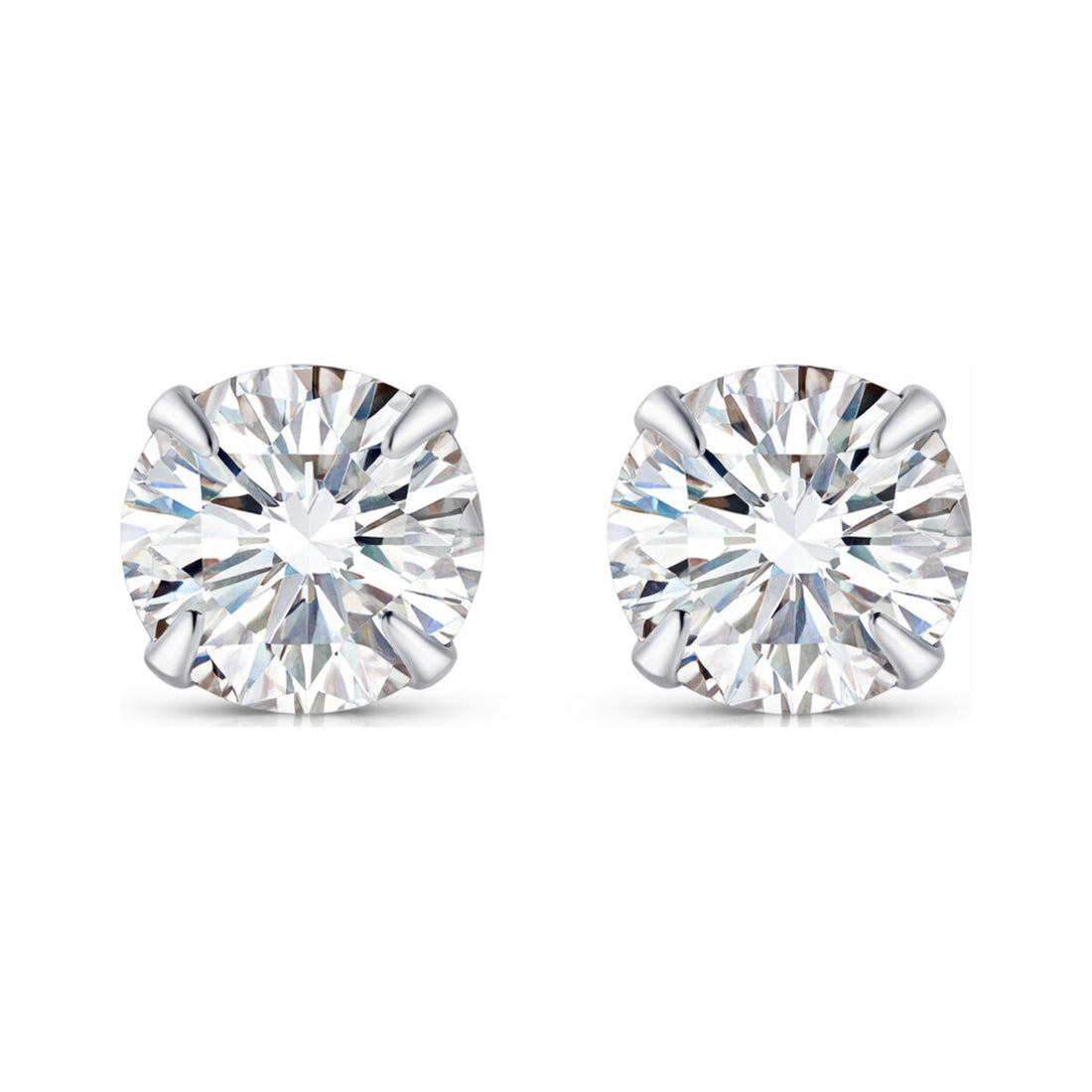 Zircon S925 Sterling Silver Heart Star Stud Earrings – Star Heart Nova