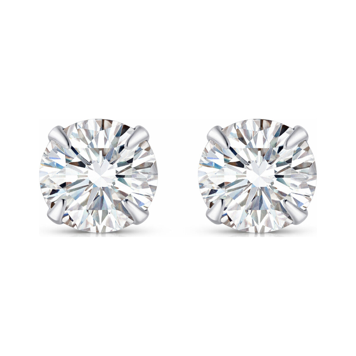 Zircon S925 Sterling Silver Heart Star Stud Earrings – Star Heart Nova