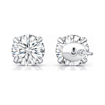 Zircon S925 Sterling Silver Heart Star Stud Earrings – Star Heart Nova
