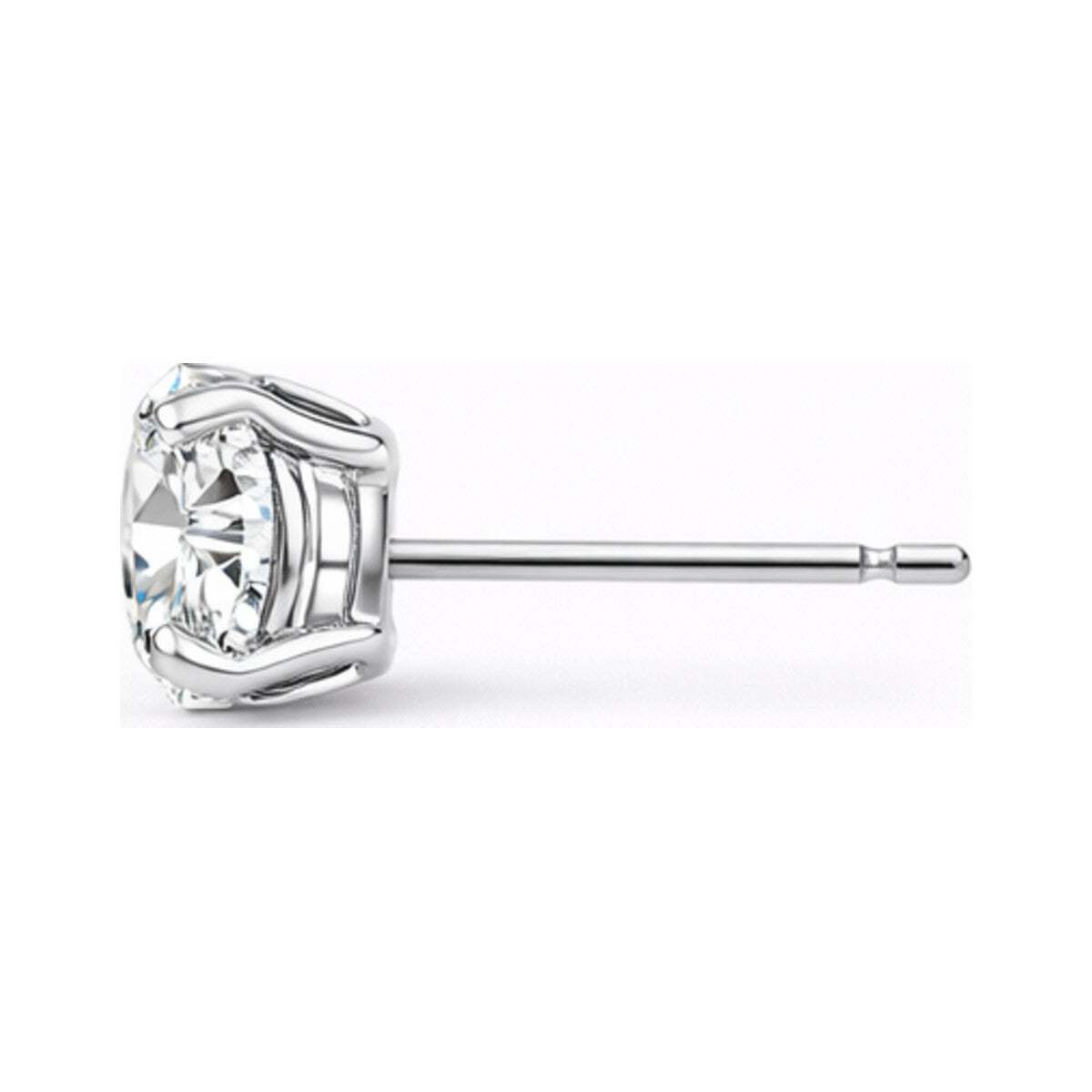 Zircon S999 Sparkle Stud Earrings