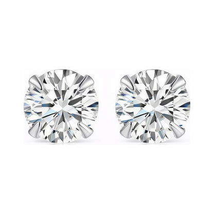 Zircon S999 Sparkle Stud Earrings
