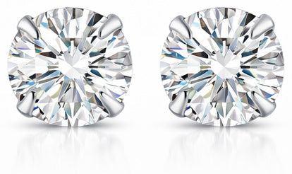 Zircon S925 Sterling Silver Heart Star Stud Earrings – Star Heart Nova