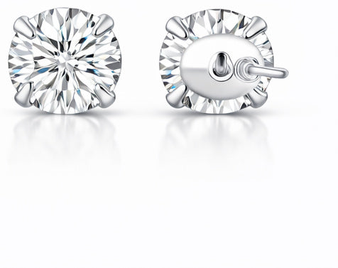 Zircon S925 Sterling Silver Heart Star Stud Earrings – Star Heart Nova