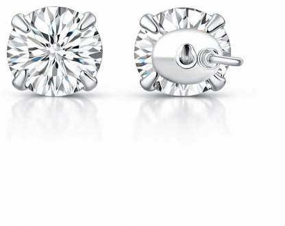 Zircon S925 Sterling Silver Heart Star Stud Earrings – Star Heart Nova